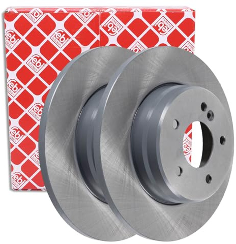febi bilstein 17829 Brake Disc Set (2 Brake Disc) rear, full, No. of Holes 5