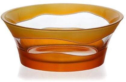 Schale Obstschale Salatschüssel Elements Orange Gelb 21 cm Kristall