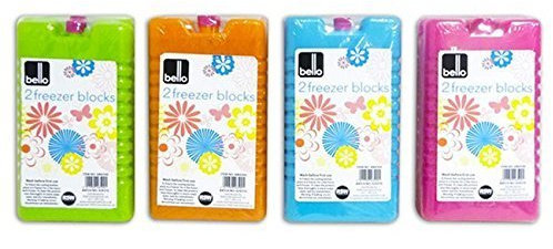 Bello - 2 Pack Large Freezer Ice Blocks - Colour May Vary