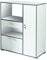 Demeyere Buzz 3 Portes 1 tiroir Micro-Onde Chariot, Bois, Blanc