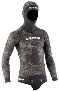 Cressi Westen Neoprenanzug Apnoe Tracina Jacke 7 mm, Tarnfarbe, S/2, LE465202
