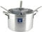 Pardini Casseruola Alta con 3 Spicchi, Alluminio, Grigio, 34 cm