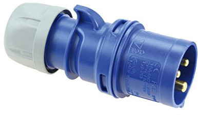 CEE Stecker 16A; 3-polig 6h 400 V Starkstrom Stecker Industriequalität PCE Camping Caravan