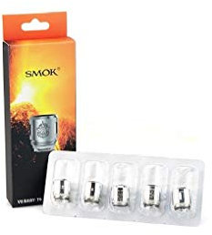 GENUINO SMOK MICRO TFV8 Baby TANQUE - Cabezas de las bobinas de BABY BEAST TURBO 0.2 OHM 5 (V8 - bobinas T6), Sin Tabaco y Sin Nicotina