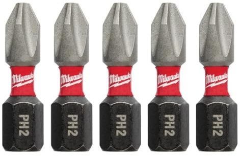Milwaukee 48-32-4601 Shockwave Insert Bit Phillips #2, 5-Pack