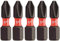 Milwaukee 48-32-4601 Shockwave - Broca Phillips #2, paquete de 5