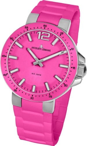 JACQUES LEMANS Unisex-Armbanduhr Milano Analog Silikon 1-1709I