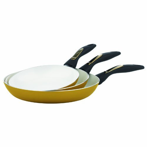TV - Unser Original 04345200433 Bratmaxx Induktionspfannen Keramik Gold Edition 3-er-Set
