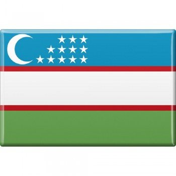 Magnet - Länderflagge Usbekistan - Gr.ca. 8x5,5 cm - 37850