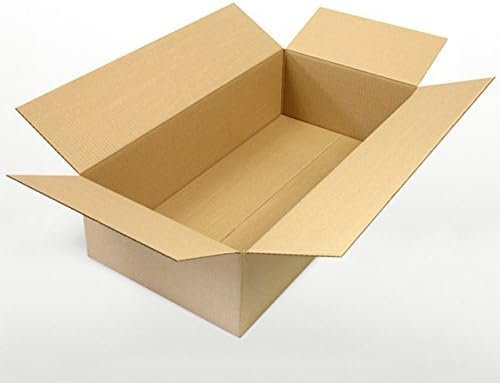 OfficeKing 800x Faltkartons Außenmaß 600 x 300 x 150 mm | Innenmaß 590 x 290 x 140 mm Versandkarton Braun Kartons in Marken-Qualität