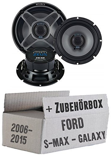 JUST SOUND best choice for caraudio Lautsprecher - Einbauset passend mit Hifonics Zeus ZSi62-16,5cm Koax-System für Ford S
