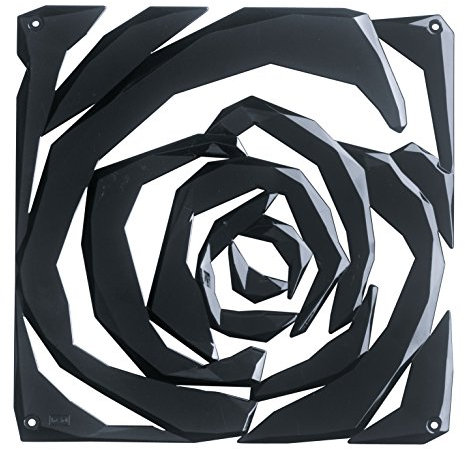 koziol Dekoelement Raumteiler Romance, 4er-Set, thermoplastischer Kunststoff, schwarz, 0,4 x 26,9 x 27 cm