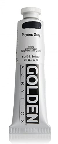 Golden Heavy Body Acrylic Paint, 2-Ounce, Paynes Gray