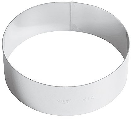 Paderno Anello Per Torte Ø cm 18 H 6 INOX, Silber
