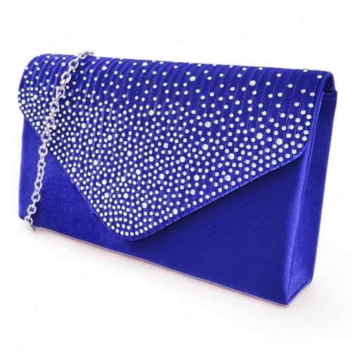 fi9 ® Damen-Handtasche mit Diamanten, glitzernd, für Party, Abschlussball, Brautabend, Handtasche