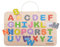 EverEarth Magnetisches ABC-Puzzle & Maltafel aus nachhaltigem Holz – Beidseitige Tafel mit Buchstaben-Puzzle und Magnetfunktion – Umweltfreundliches Lernspielzeug für Kinder – EE33739