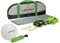 DUNLOP Ensemble de Volley-Ball - 609 x 220 CM - avec Filet de Volleyball, Lignes de Haubanage, Plots, Ballon, Pompe à Ballon et Sac de Transport - Vert/Noir/Blanc