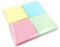 400 Square Shaped Sticky Notes Pads - Pastel Colours (76x76mm) Set of 4 (100 Sheets Each) - Colourful Removable Adhesive Memo Pads in Blue, Pink, Green, Yellow | Office, Home & School Uses