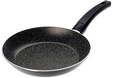 Alluflon Tradizione Italia Poêle à frire avec surface en pierre, revêtement anti-adhésif et anti-rayures, Lavable au lave-vaisselle, 24 cm