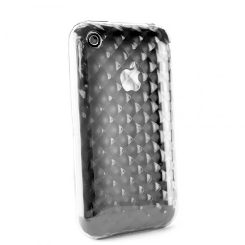 XQ-Diamonds Hardcase Silikon Schale Transparent für iPhone 3G 3GS