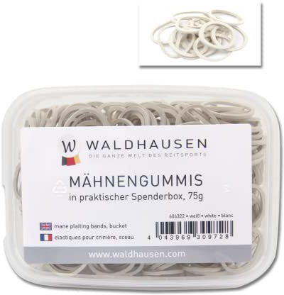 WALDHAUSEN Mähnengummis in Spenderbox, Weiss