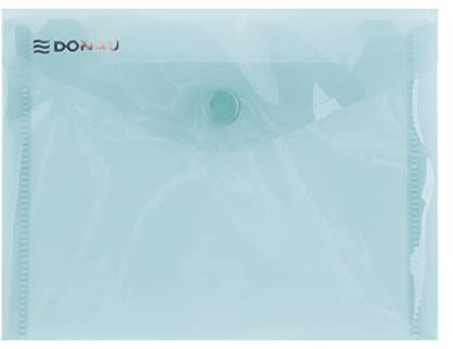 DONAU Umschlagmappe Schnappverschluss PP A6 180 Mikron Grün / / Typ-Umschlag/Art-Mit Schnappsperre/Index-N.a. / Material-Pp/Farbe-Grün/Format-A6 / Dicke [mm]-180µm / Abmessungen (mm)-150x114