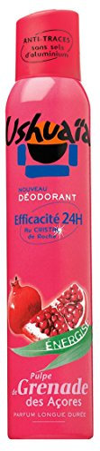 Ushuaïa Déodorant efficacité 24 h à la pulpe de grenade des Açores - La bombe de 200 ml