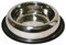 Rosewood Stainless Steel Non-Slip Spaniel Bowl, 1 Litre, clear