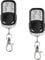 hd-line 2X tel Garage Lot de 2 Télécommandes pour Porte de Garage/Portail Alarme 433 MHz Argent