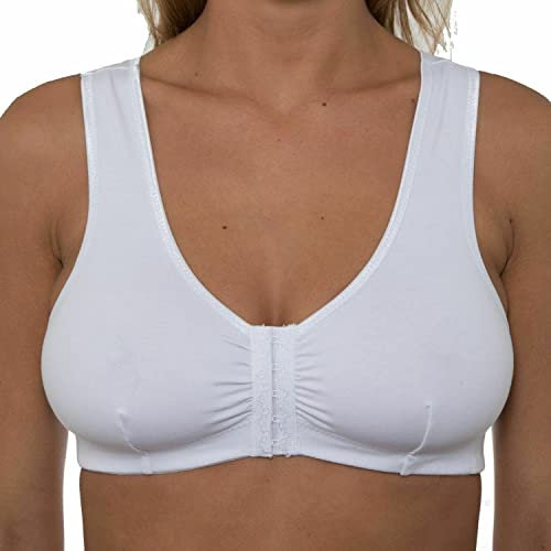 Undercover Cotton Front Fastening Bra CB222 White 46