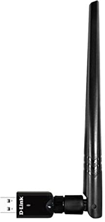 D-Link DWA-185 AC1200 MU-MIMO Wi-Fi USB Adapter (Dual Band, USB 3.0, abnehmbare High-Gain Antenne, WPA3, Kompatibel mit Windows, Mac und Linux)