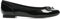 Clarks Women's Couture Bloom Ballet Flats, Black Leather, 8 UK Narrow