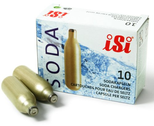 iSi Sparklets Soda Syphon Cartridges - Sleeve of 60 | 8g Non-Threaded CO2 Chargers for Soda Siphons, Soda Chargers, Gas Bulbs Soda Syphons