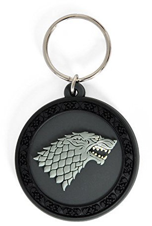 empireposter Game of Thrones - Stark - Gummi Schlüsselanhänger Keyring - Größe ca. 4,5x6 cm