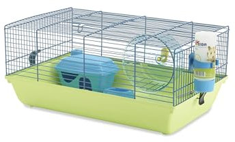 Savic Martha Hamsterkäfig, 3-Fach, 47 x 30 x 21 cm, Weiß/Grün, 11529, 47x30x21cm