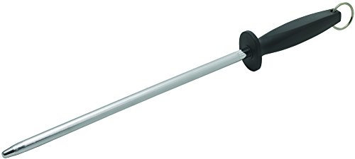 Winco Round Diamond Sharpening Steel, 12, Metal