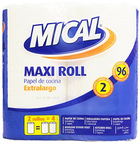 Marca Blanca - Mical Maxi Roll Papel de Cocina Extralargo, 2 rollos