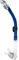 CRESSI Dry Snorkel Clear/Cobalt - Unisex Premium Trockenschnorchel für Tauchen/Apnoe/Schnorcheln, Transparent/Kobalt, Einheitsgröße