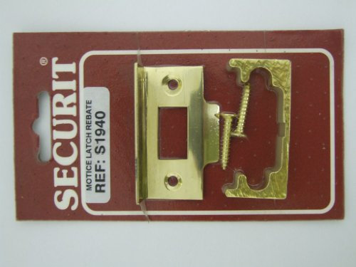 Brass Plated MORTICE Latch Rebate KIT with Screws