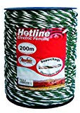 Hotline Electric Fencing Value Plus Paddock Rope - Green & White - 200m x 6mm