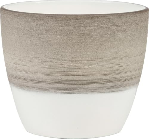 Scheurich 950 Blumentopf aus Keramik, Braun, Ø 19 cm, H 17.5 cm
