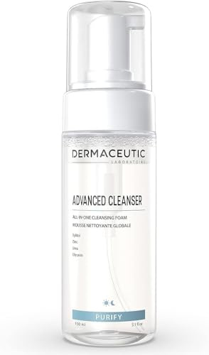 Dermaceutic Advanced Cleanser - Spezialreinigungsschaum für effiziente Make-up- und Talgentfernung - Milde Gesichtsreinigung - 150 ml