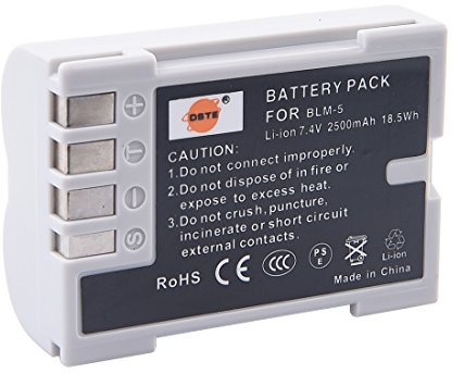 DSTE BLM-5 Spare Battery Compatible for Olympus E1 E5 E3 E300 E330 E500 E510 E520 C-8080 C-7070 C-5060 Digital Camera as Olympus PS-BLM5