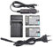 DSTE Lot de 2 Batteries et Double Chargeur Rapide USB Compatible avec Panasonic DMW-BLF19 DMW-BLF19E DMC-GH3 DMC-GH4 LUMIX G9 DC-G9 DC-G9GK-K LUMIX G9