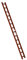 Euroline Alu-Dachauflegeleiter für Kaminkehrer rot 1x14-Sprossen-Länge 3,95 m 3220114
