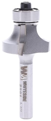 Whiteside 2001 Roundover Router Bit: 1/4 Inch Radius, 1 Inch Large Diameter, 1/4 Inch Shank, 1/2 Inch Cutting Length
