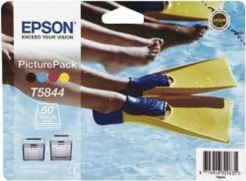 Epson PicturePack T5844 - Print cartridge / paper kit - 1 x colour (cyan, magenta, yellow, black) - 50 pages