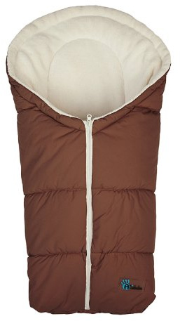 AltaBeBe AL2006C - 30 Winterfußsack für Babyschale, Klimaguard linie, braun/whitewash