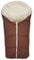 AltaBeBe AL2006C - 30 Winterfußsack für Babyschale, Klimaguard linie, braun/whitewash