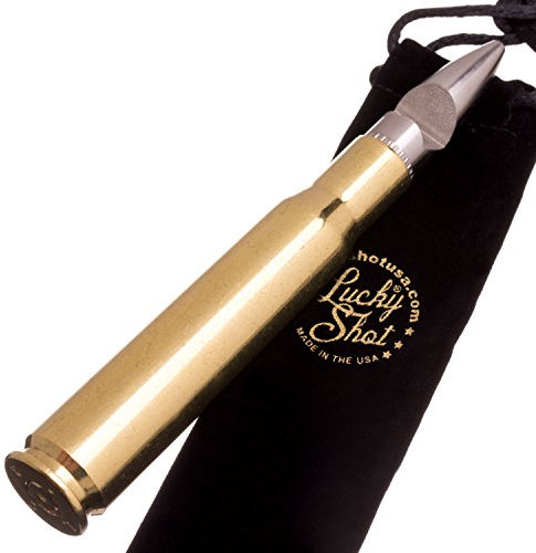 Lucky Shot RBBOS-PO Décapsuleur en Laiton Calibre 50 BMG Real Bullet Shark